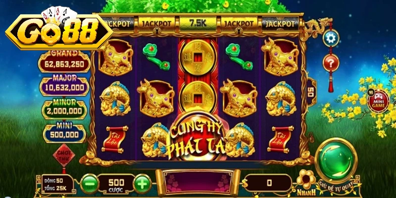 Những tính năng thưởng hấp dẫn trong Cung Hỷ Phát Tài Go88